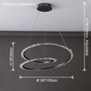 WOMO Rock Crystal Swirl Chandelier-WM2709 thumbnail