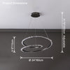 WOMO Rock Crystal Swirl Chandelier-WM2709 thumbnail