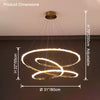 WOMO Crystal Infinity Chandelier-WM2710 thumbnail