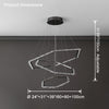 WOMO Tiered Hexagon Crystal Chandelier-WM2712 thumbnail