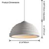 WOMO Wabi-sabi Dome Pendant Light-WM2688 thumbnail
