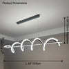 WOMO Swirl Crystal Linear Chandelier-WM2713 thumbnail