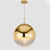 WOMO Gold Chrome Globe Pendant Light-WM2691 thumbnail