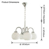 WOMO Glass Globe Arm Chandelier-WM2718 thumbnail