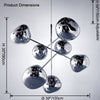 WOMO Melt Sputnik Globe Chandelier-WM2694 thumbnail