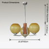 WOMO Colored Glass Arm Chandelier-WM2697 thumbnail