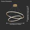 WOMO Tiered Circular Led Chandelier-WM2725 thumbnail