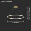 WOMO Circular Led Chandelier-WM2724 thumbnail