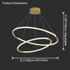WOMO Tiered Circular Led Chandelier-WM2725 thumbnail