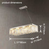 WOMO Rectangular Silver Crystal Chandelier-WM2702 thumbnail