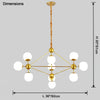 WOMO Sputnik Sphere Chandelier-WM2704 thumbnail