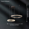 WOMO Black Ring Crystal Chandelier-WM2716 thumbnail