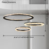 WOMO Black Ring Crystal Chandelier-WM2716 thumbnail