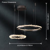 WOMO Black Ring Crystal Chandelier-WM2716 thumbnail