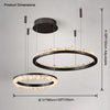 WOMO Black Ring Crystal Chandelier-WM2716 thumbnail