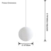 WOMO Rice Paper Globe Pendant Light-WM2722 thumbnail