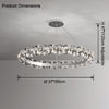 WOMO Tiered Circular Crystal Chandelier-WM2726 thumbnail