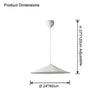 WOMO Fabric Cone Pendant Light-WM2729 thumbnail