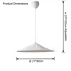 WOMO Fabric Cone Pendant Light-WM2729 thumbnail