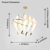WOMO Origami Bird Oval Chandelier-WM2737 thumbnail