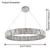 WOMO Round Crystal Alabaster Chandelier-WM2738 thumbnail