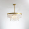 WOMO Round Textured/Seeded Glass Chandelier-WM2741 thumbnail