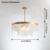 WOMO Round Textured/Seeded Glass Chandelier-WM2741 thumbnail