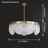 WOMO Round Textured/Seeded Glass Chandelier-WM2741 thumbnail