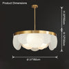 WOMO Round Textured/Seeded Glass Chandelier-WM2741 thumbnail