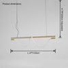 WOMO Rope Led Linear Chandelier-WM2742 thumbnail