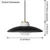 WOMO Flying Saucer Glass Pendant Light-WM2749 thumbnail