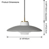 WOMO Flying Saucer Glass Pendant Light-WM2749 thumbnail