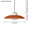 WOMO Flying Saucer Glass Pendant Light-WM2749 thumbnail