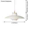 WOMO Flying Saucer Glass Pendant Light-WM2749 thumbnail