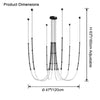 WOMO Bamboo Rope LED Chandelier-WM2752 thumbnail