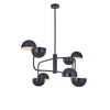 WOMO Post Modern Black Dome Chandelier-WM2753 thumbnail