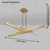 WOMO Multi Light Sticks Chandelier-WM2755 thumbnail