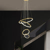 WOMO Gold Tiered Circular Chandelier-WM2758 thumbnail