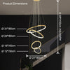WOMO Gold Tiered Circular Chandelier-WM2758 thumbnail