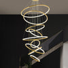 WOMO Gold Tiered Circular Chandelier-WM2758 thumbnail