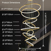 WOMO Gold Tiered Circular Chandelier-WM2758 thumbnail