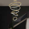 WOMO Gold Tiered Circular Chandelier-WM2758 thumbnail