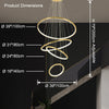 WOMO Gold Tiered Circular Chandelier-WM2758 thumbnail