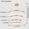 WOMO Gold Tiered Circular Chandelier-WM2758 thumbnail