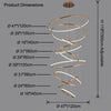 WOMO Gold Tiered Circular Chandelier-WM2758 thumbnail