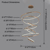 WOMO Gold Tiered Circular Chandelier-WM2758 thumbnail