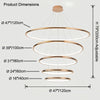 WOMO Gold Tiered Circular Chandelier-WM2758 thumbnail