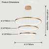 WOMO Gold Tiered Circular Chandelier-WM2758 thumbnail