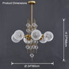 WOMO Textured Glass Bubble Chandelier-WM2769 thumbnail