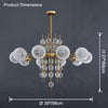 WOMO Textured Glass Bubble Chandelier-WM2769 thumbnail